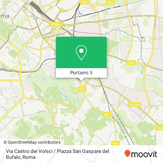 Mappa Via Castro dei Volsci / Piazza San Gaspare del Bufalo