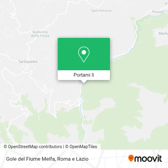 Mappa Gole del Fiume Melfa