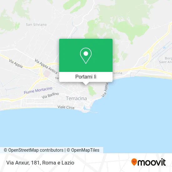 Mappa Via Anxur, 181