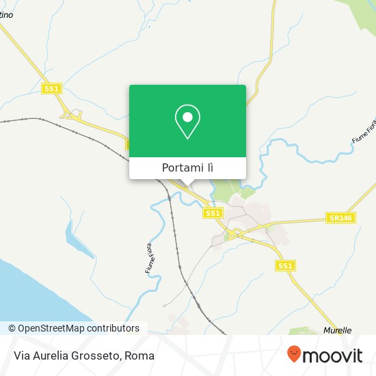 Mappa Via Aurelia Grosseto