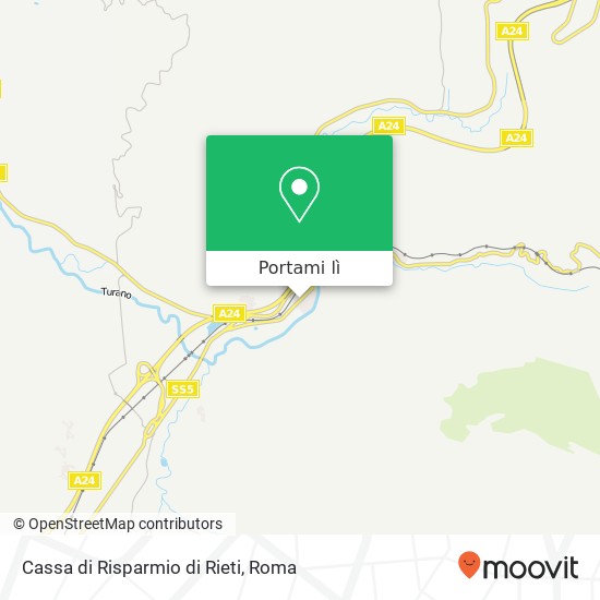 Mappa Cassa di Risparmio di Rieti