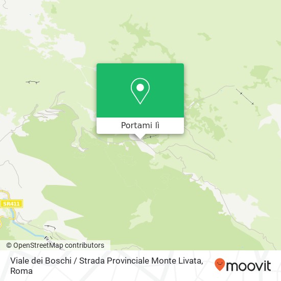 Mappa Viale dei Boschi / Strada Provinciale Monte Livata