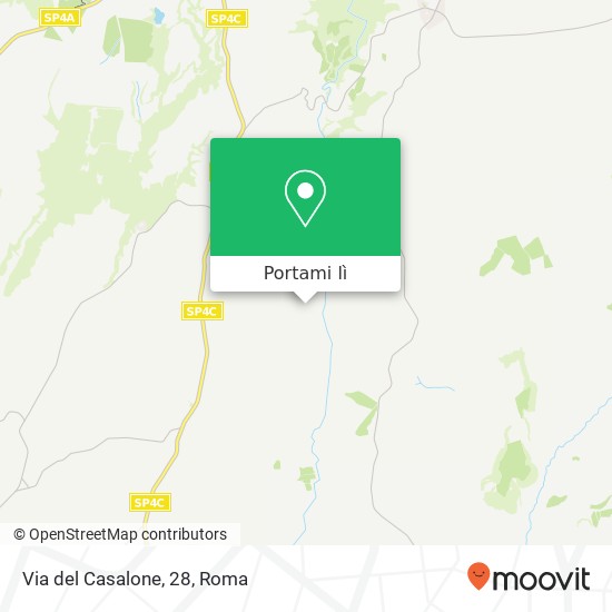 Mappa Via del Casalone, 28