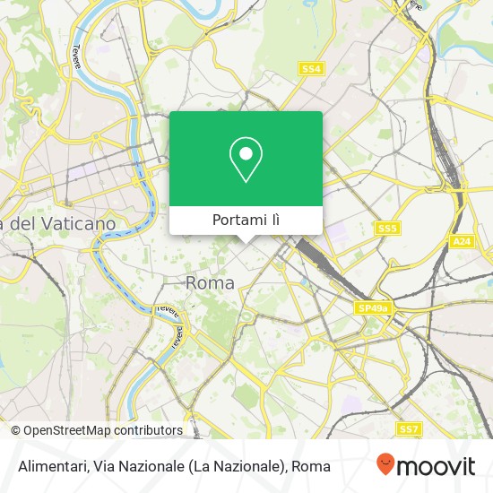 Mappa Alimentari, Via Nazionale (La Nazionale)