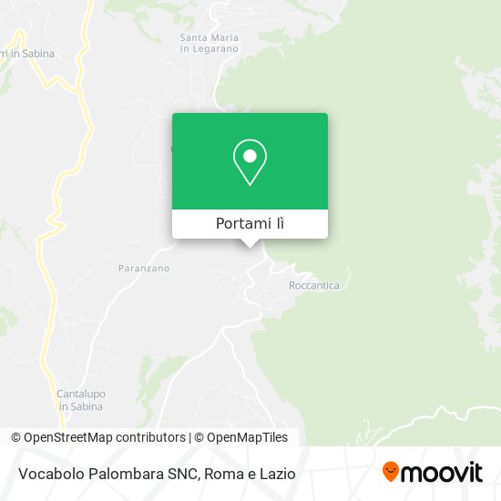 Mappa Vocabolo Palombara SNC