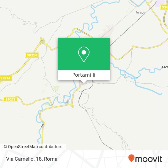 Mappa Via Carnello, 18