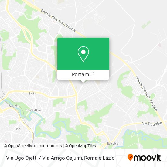 Mappa Via Ugo Ojetti / Via Arrigo Cajumi