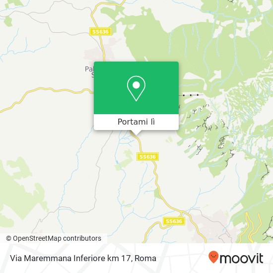 Mappa Via Maremmana Inferiore km 17