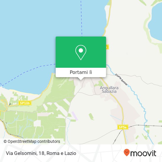 Mappa Via Gelsomini, 18