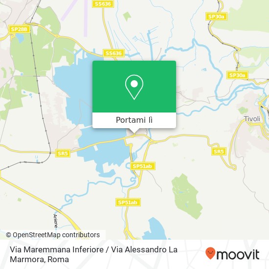 Mappa Via Maremmana Inferiore / Via Alessandro La Marmora