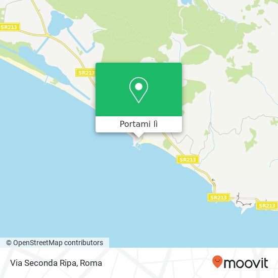 Mappa Via Seconda Ripa