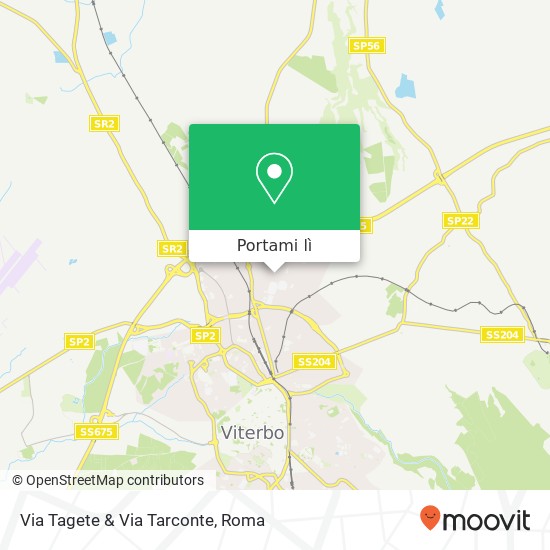 Mappa Via Tagete & Via Tarconte