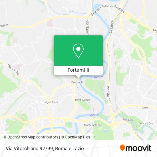 Mappa Via Vitorchiano 97/99