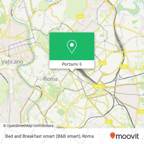 Mappa Bed and Breakfast smart (B&B smart)