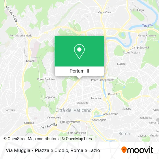 Mappa Via Muggia / Piazzale Clodio