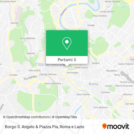 Mappa Borgo S. Angelo & Piazza Pia