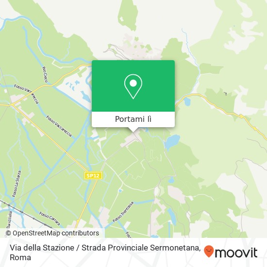Mappa Via della Stazione / Strada Provinciale Sermonetana