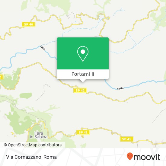 Mappa Via Cornazzano