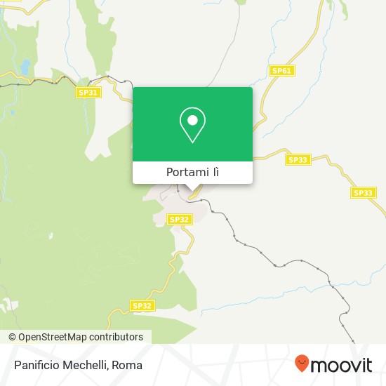 Mappa Panificio Mechelli