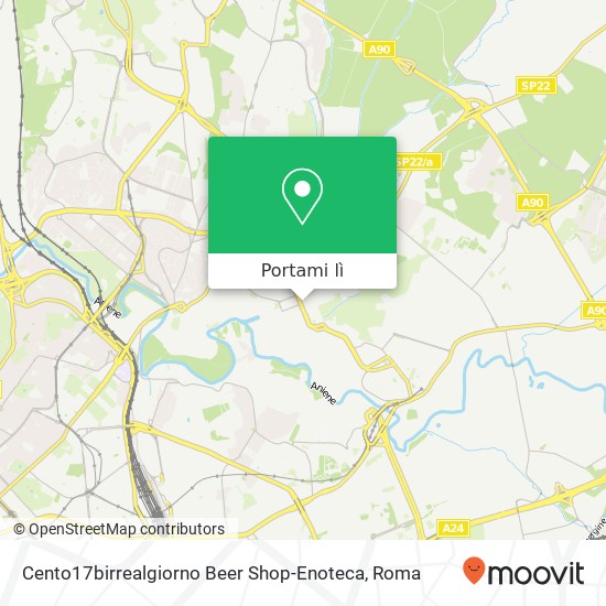 Mappa Cento17birrealgiorno Beer Shop-Enoteca