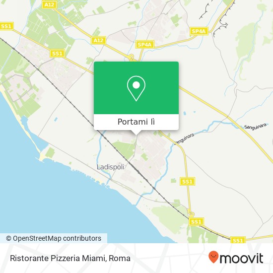 Mappa Ristorante Pizzeria Miami