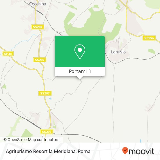 Mappa Agriturismo Resort la Meridiana
