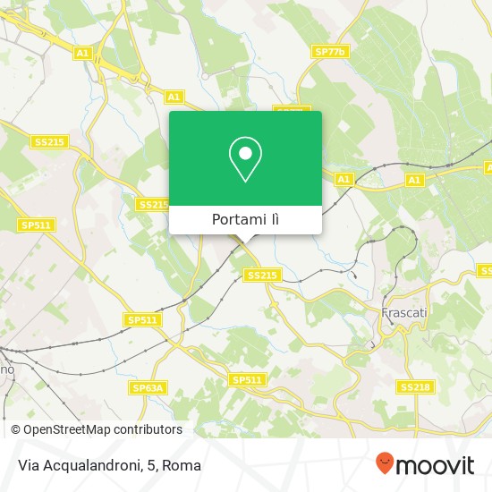 Mappa Via Acqualandroni, 5