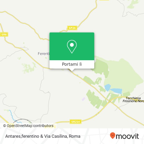 Mappa Antares,ferentino & Via Casilina
