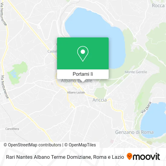 Mappa Rari Nantes Albano Terme Domiziane