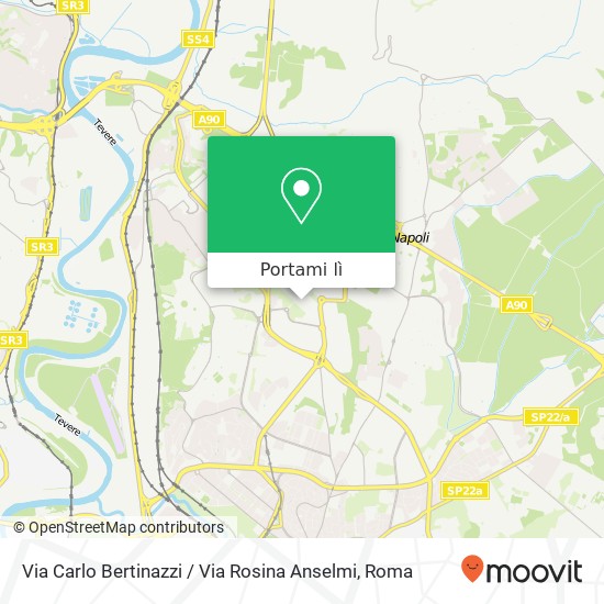 Mappa Via Carlo Bertinazzi / Via Rosina Anselmi