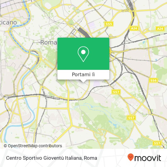 Mappa Centro Sportivo Gioventù Italiana