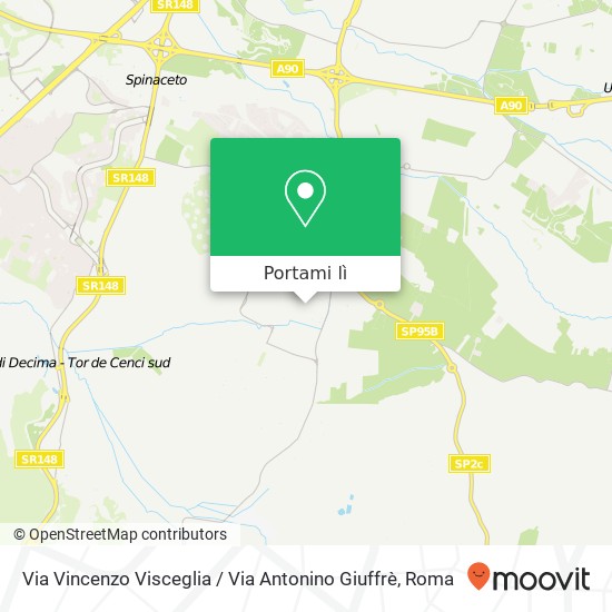 Mappa Via Vincenzo Visceglia / Via Antonino Giuffrè