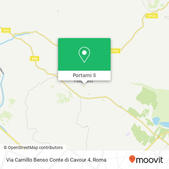 Mappa Via Camillo Benso Conte di Cavour 4