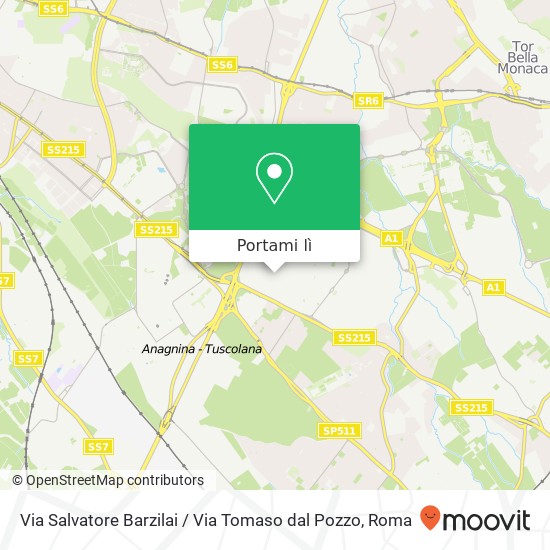 Mappa Via Salvatore Barzilai / Via Tomaso dal Pozzo