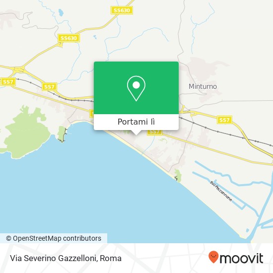 Mappa Via Severino Gazzelloni