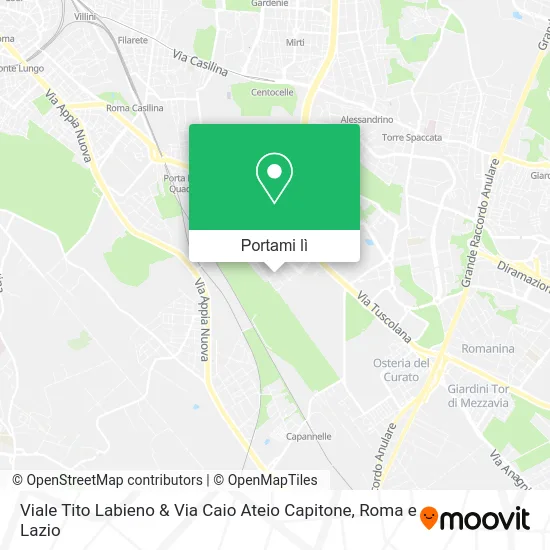 Mappa Viale Tito Labieno & Via Caio Ateio Capitone