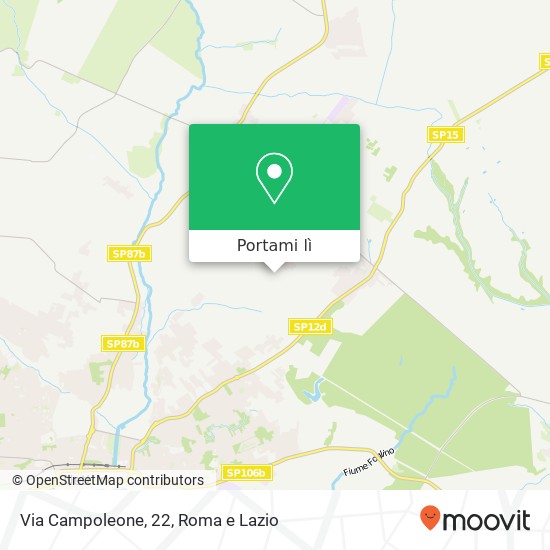 Mappa Via Campoleone, 22