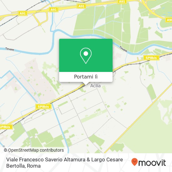 Mappa Viale Francesco Saverio Altamura & Largo Cesare Bertolla