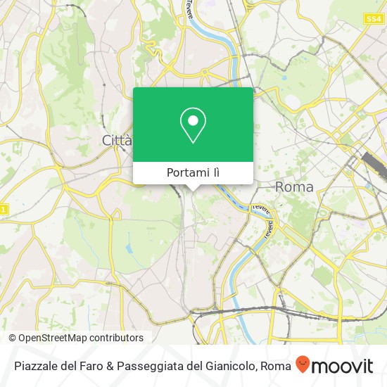 Mappa Piazzale del Faro & Passeggiata del Gianicolo