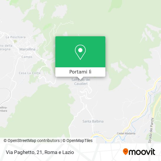 Mappa Via Paghetto, 21