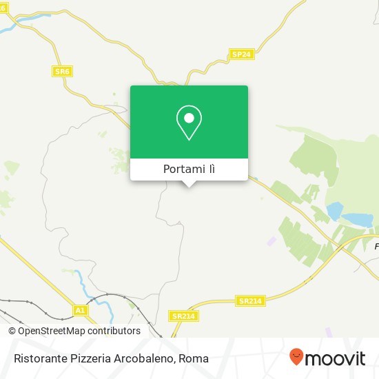 Mappa Ristorante Pizzeria Arcobaleno