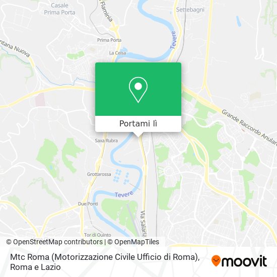 Mappa Mtc Roma (Motorizzazione Civile Ufficio di Roma)