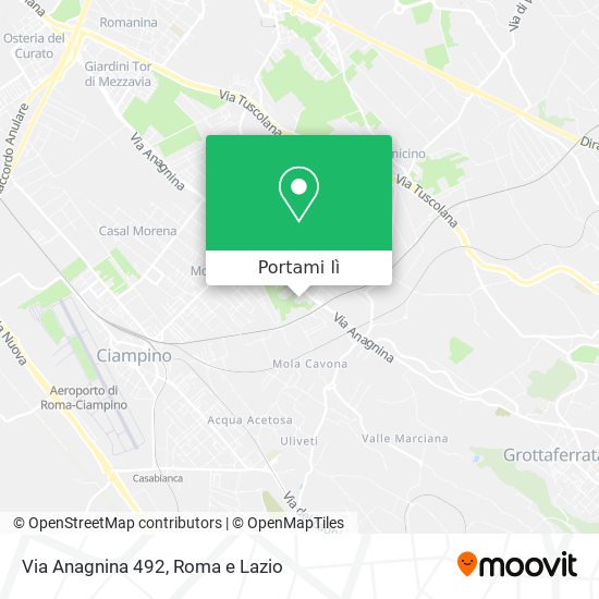 Mappa Via Anagnina 492
