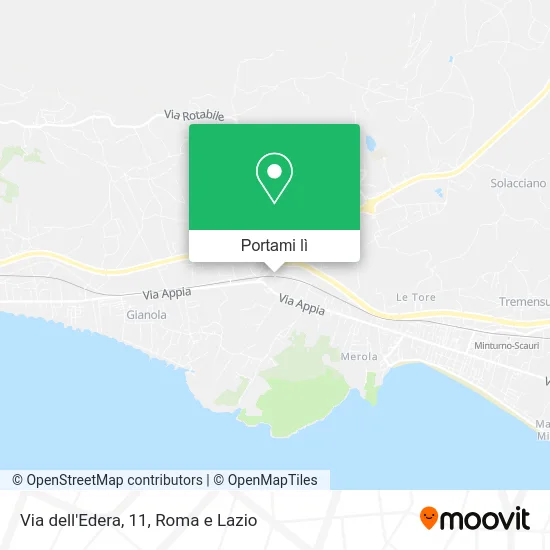 Mappa Via dell'Edera, 11