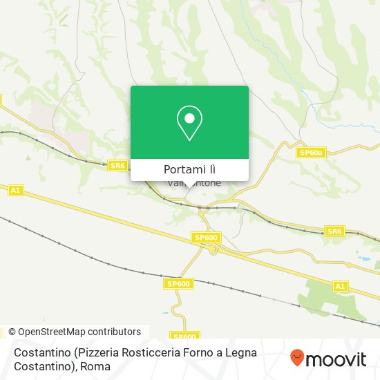 Mappa Costantino (Pizzeria Rosticceria Forno a Legna Costantino)