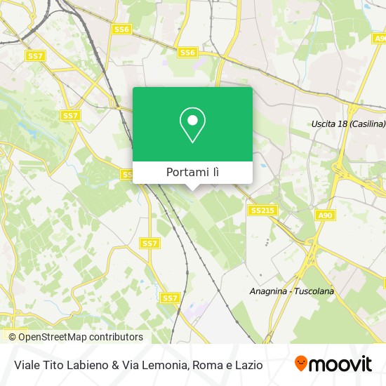 Mappa Viale Tito Labieno & Via Lemonia