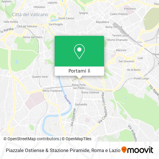 Mappa Piazzale Ostiense & Stazione Piramide