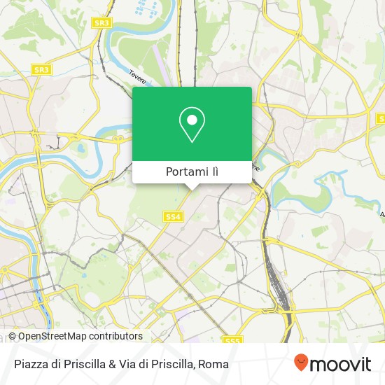 Mappa Piazza di Priscilla & Via di Priscilla