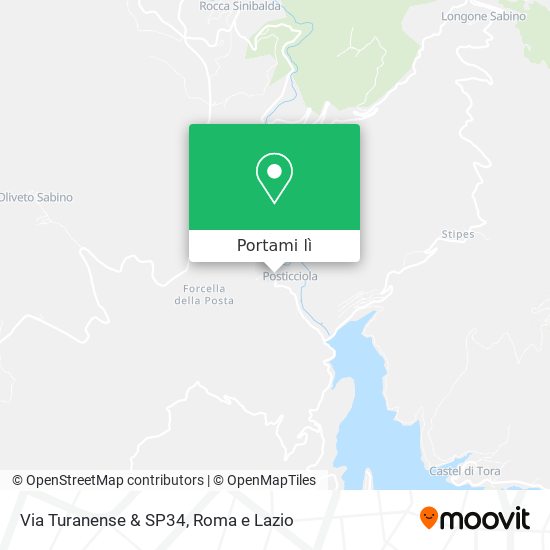 Mappa Via Turanense & SP34