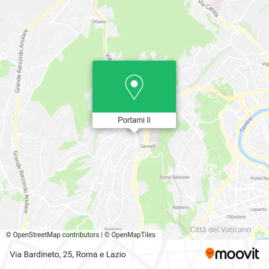 Mappa Via Bardineto, 25